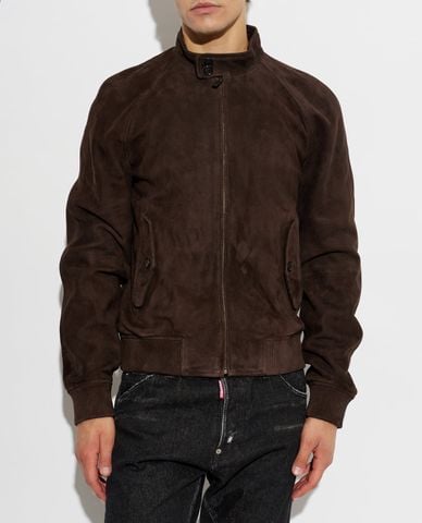  DSQUARED2 - Áo khoác bomber nam cổ trụ tay dài 