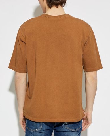  DSQUARED2 - Áo thun nam cổ tròn tay ngắn in logo 