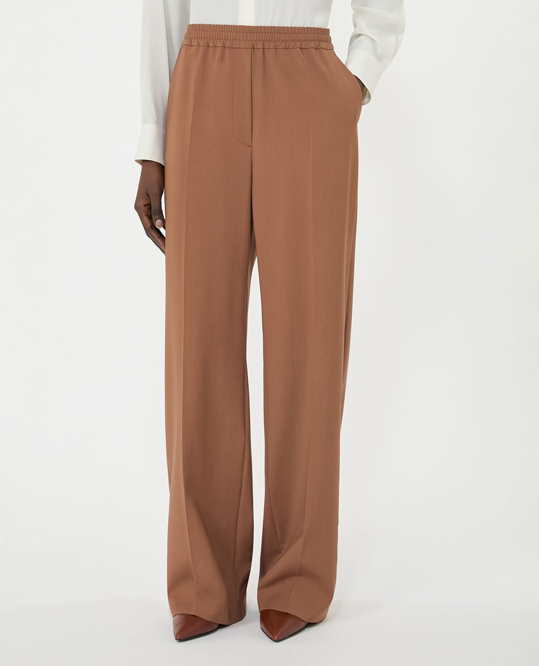 WEEKEND MAX MARA - Quần nữ ống rộng lưng thun Wkdmallo