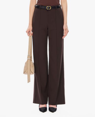  GIGI - Quần nữ ống rộng xếp li cạp cao 