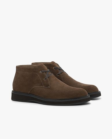  PEDRO - Giày boots nam cổ thấp Suede Chukka 