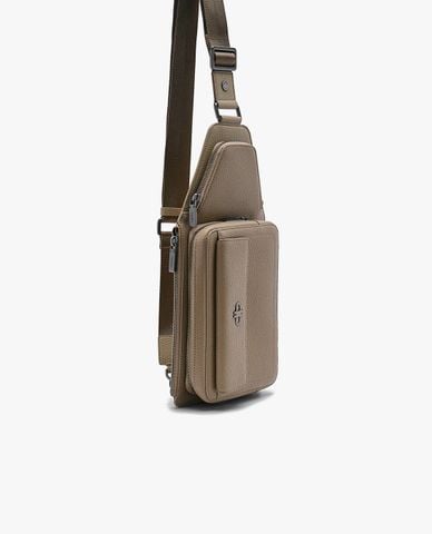  PEDRO - Túi đeo chéo nam phom chữ nhật Tumbled Leather 