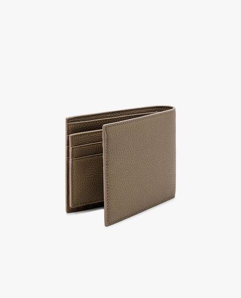  PEDRO - Ví nam dáng ngắn gập đôi Tumbled Leather With Insert 