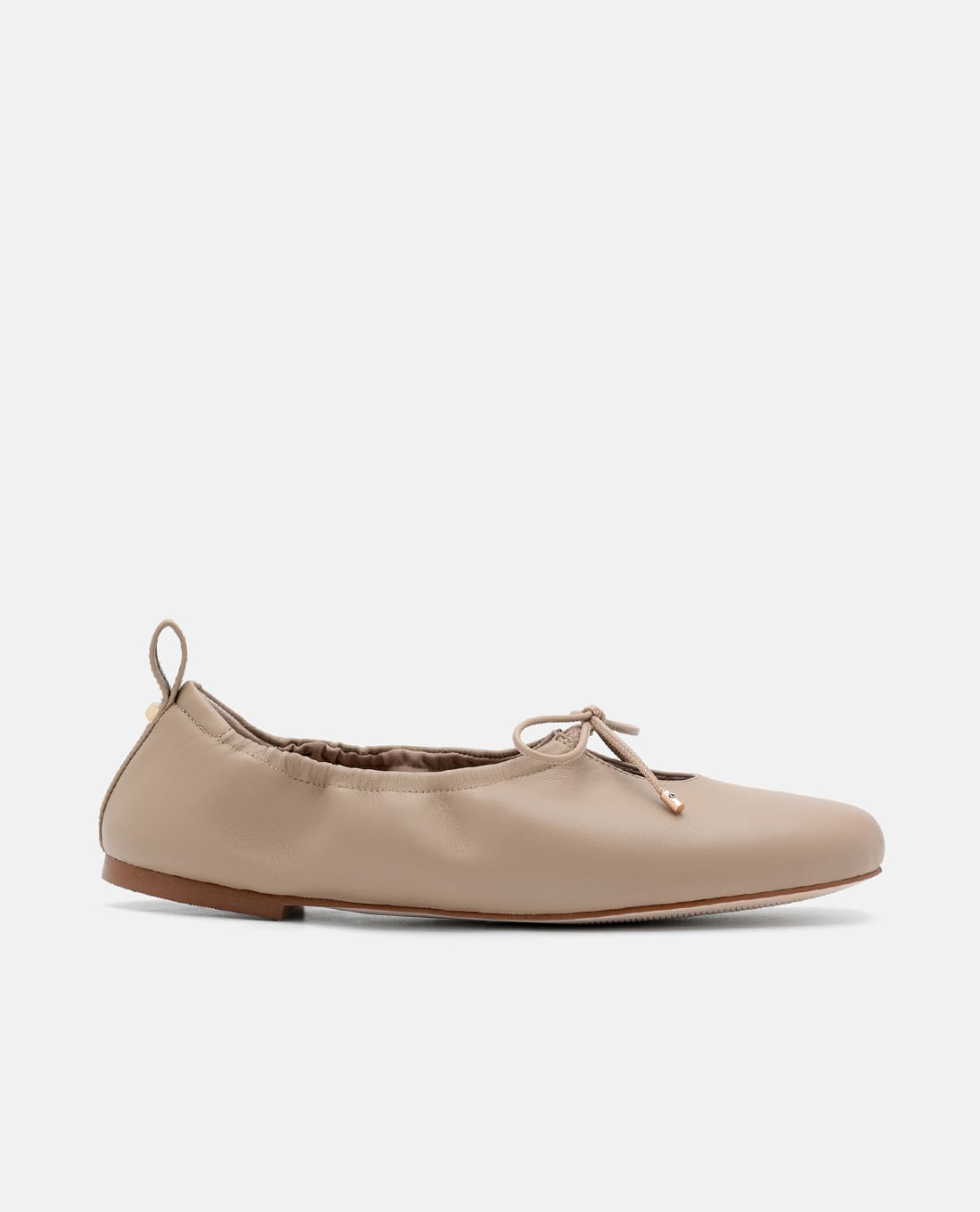 PEDRO - Giày búp bê nữ mũi tròn Leather Bowtie