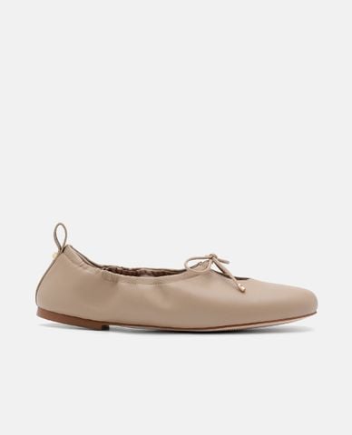  PEDRO - Giày búp bê nữ mũi tròn Leather Bowtie 