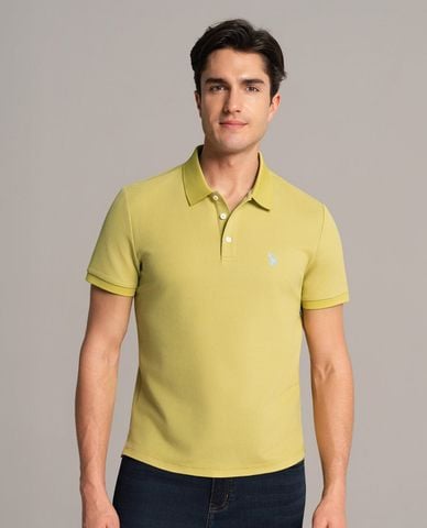  USPA - Áo polo nam cổ bẻ tay ngắn phối logo 