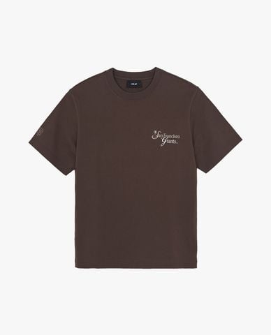  MLB - Áo thun unisex tay ngắn Sheriff Lettering Semi 
