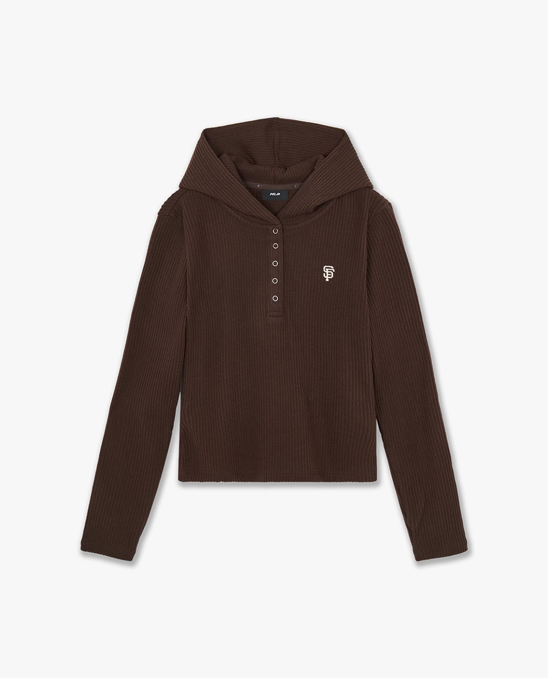MLB - Áo dệt kim nữ tay dài phối mũ Basic Sporty