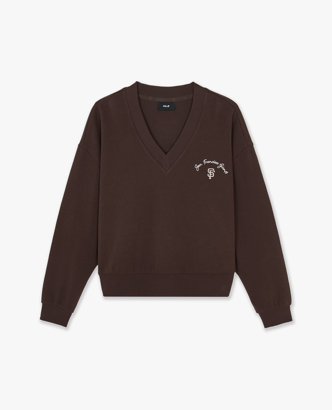 MLB - Áo sweatshirt nữ cổ V tay dài Basic