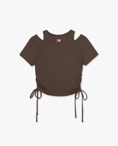  MLB - Áo croptop nữ cut out Baseball Team Small Logo 