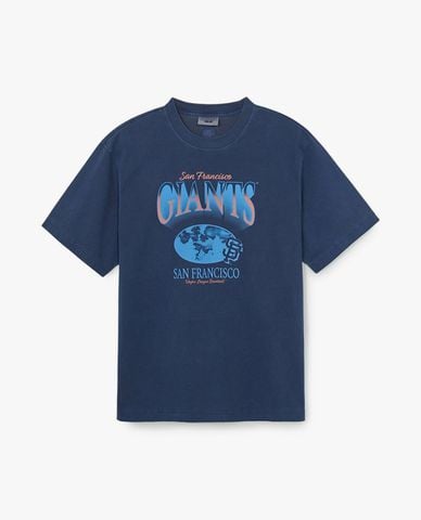  MLB - Áo thun unisex Varsity Washing Vintage Over Fit 