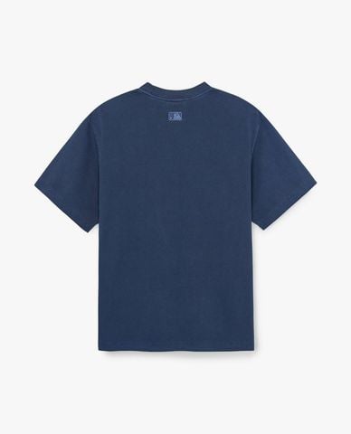  MLB - Áo thun unisex Varsity Washing Vintage Over Fit 