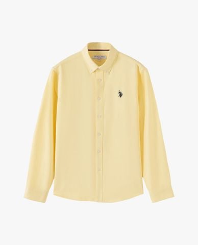 USPA - Áo sơ mi nam cổ bẻ tay dài thêu logo 