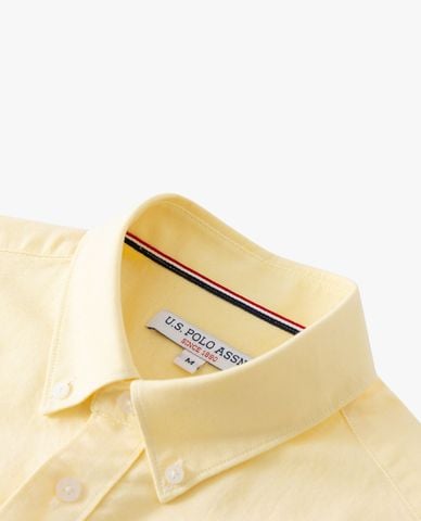 USPA - Áo sơ mi nam cổ bẻ tay dài thêu logo 