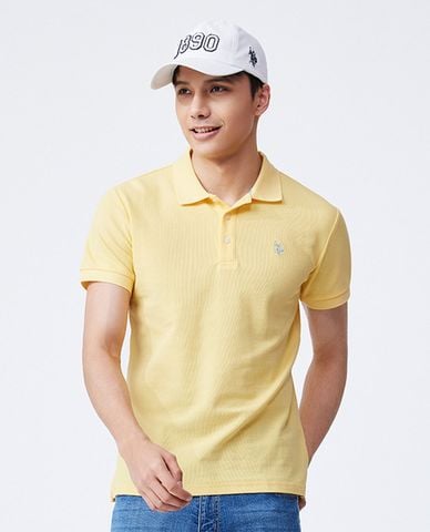  USPA - Áo polo nam cổ bẻ tay ngắn thêu logo 