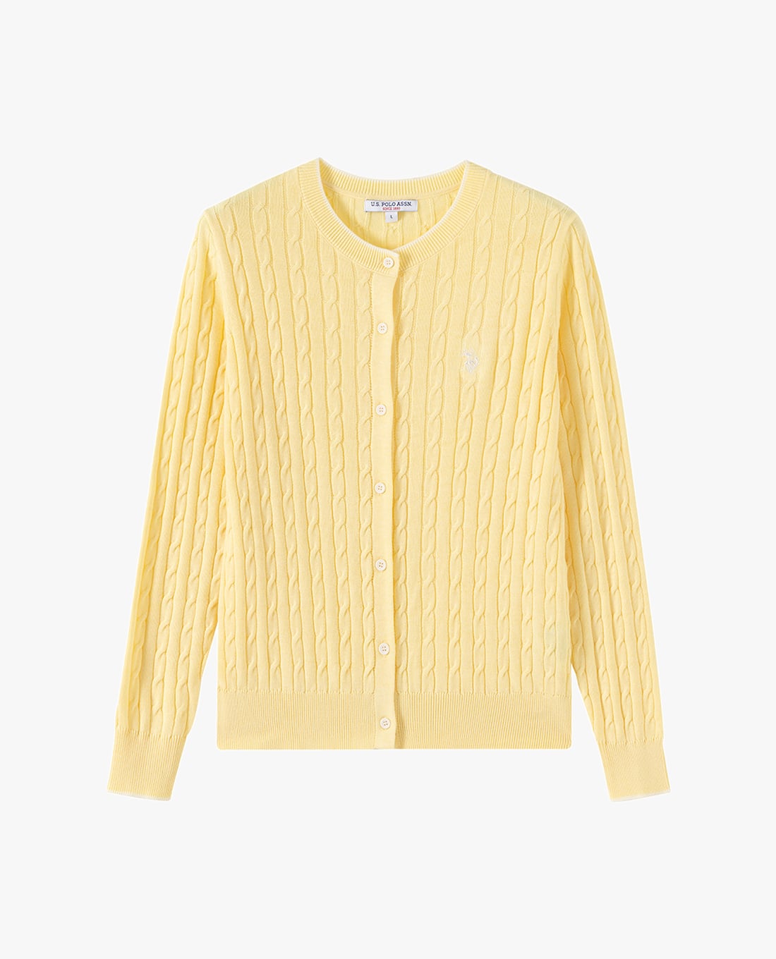 USPA - Áo khoác cardigan nữ tay dài phối viền
