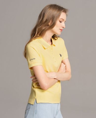  USPA - Áo polo nữ cổ bẻ tay ngắn thêu logo 