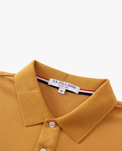  USPA - Áo polo nam cổ bẻ tay dài thêu logo 