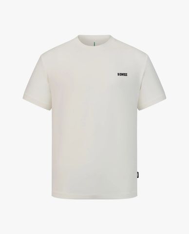  K-SWISS - Áo thun thể thao nam cổ tròn tay ngắn phối logo 