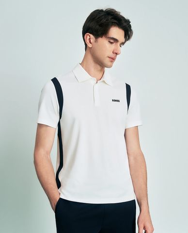  K-SWISS - Áo polo nam tay ngắn phối sọc 