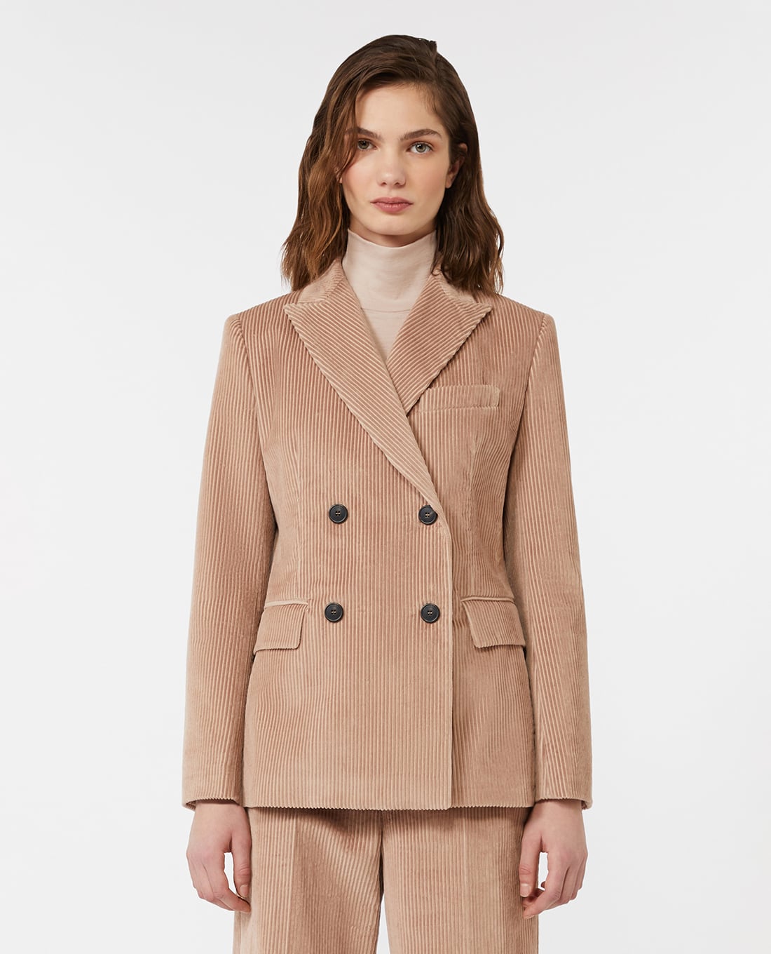 WEEKEND MAX MARA - Áo khoác blazer nữ cổ V tay dài Katanga