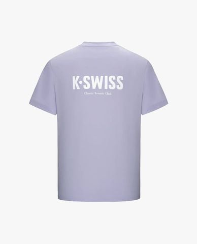  K-SWISS - Áo thun thể thao unisex cổ tròn tay ngắn 