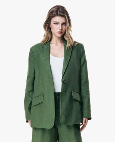  GIGI - Áo khoác blazer nữ cổ ve tay dài một hàng nút 
