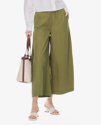  GIGI - Quần nữ ống rộng dáng lửng 