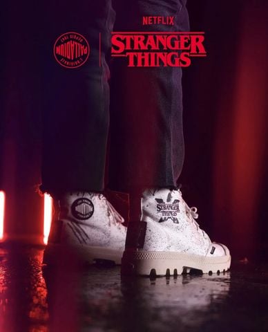  PALLADIUM - Giày sneakers unisex cổ cao Pampa Demodog x Stranger Things 