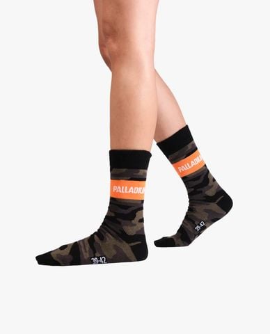  PALLADIUM - Vớ unisex cổ cao kẻ sọc 