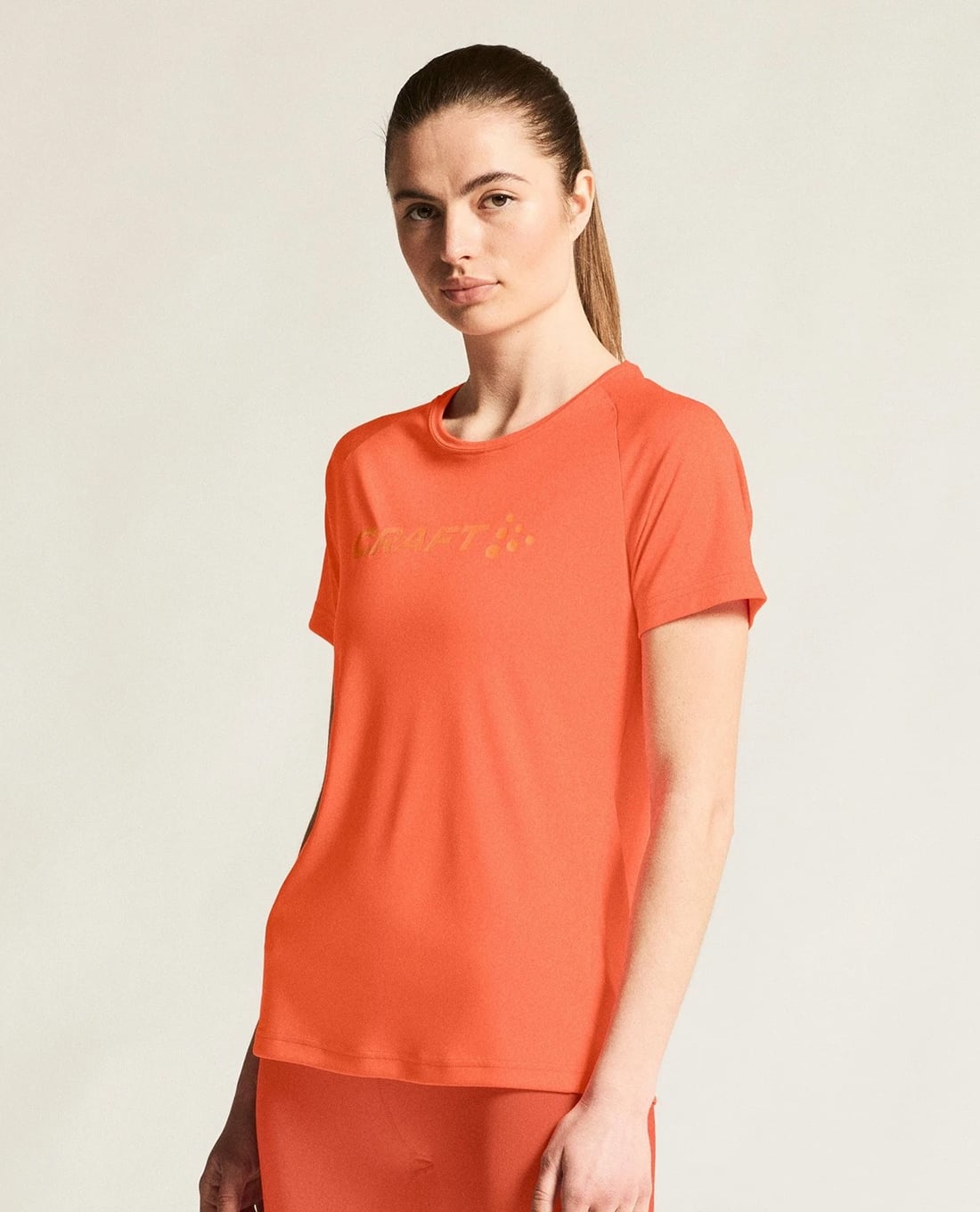 CRAFT - Áo thun thể thao nữ tay ngắn Core Essence Logo