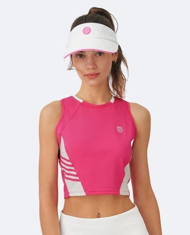  K-SWISS - Áo ba lỗ thể thao nữ phối logo 