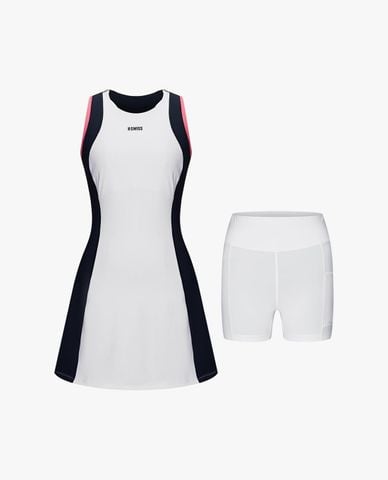  K-SWISS - Đầm thể thao mini sát nách phối viền 