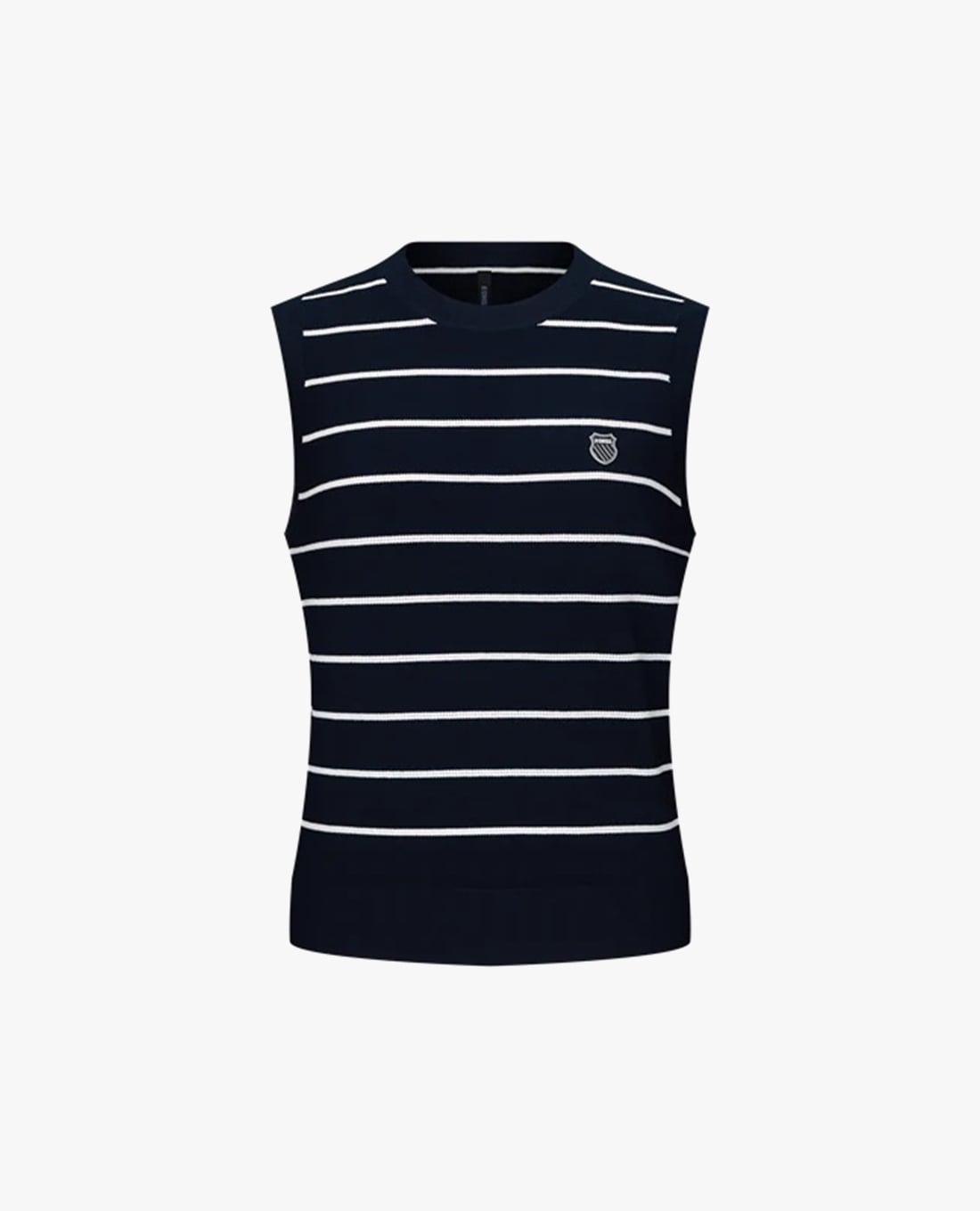 K-SWISS - Áo ba lỗ thể thao nữ kẻ sọc phối logo