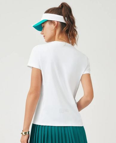  K-SWISS - Áo thun thể thao nữ cổ tròn tay ngắn 
