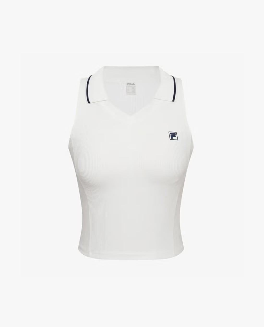 FILA - Áo ba lỗ thể thao nữ cổ bẻ phối logo