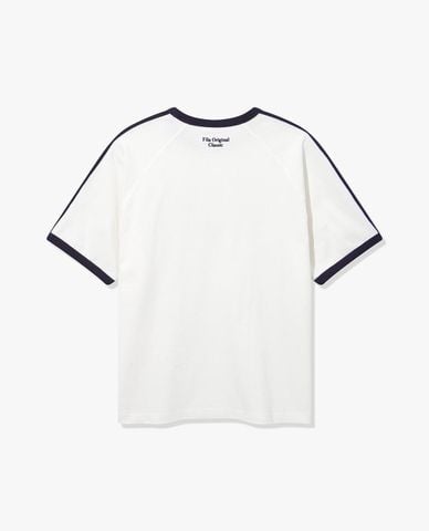  FILA - Áo thun unisex cổ tròn tay ngắn Ringer Track 