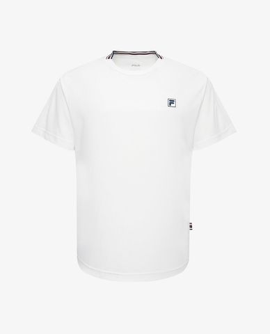  FILA - Áo thun unisex cổ tròn tay ngắn Tennis Repike 