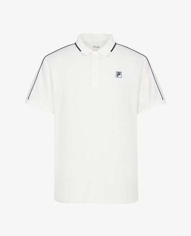  FILA - Áo polo unisex cổ bẻ tay ngắn Tennis 