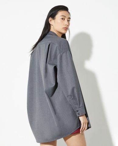  MAX&Co. - Áo khoác sơ mi nữ phom rộng phối túi Calende 