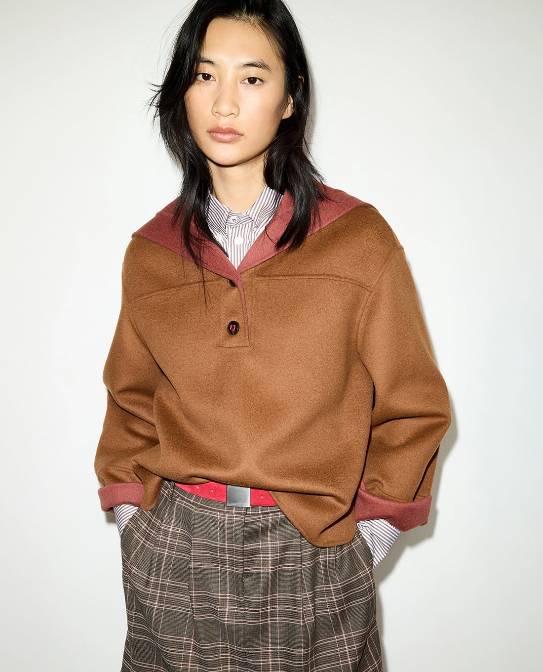 MAX&Co. - Áo khoác dạ lông cừu nữ cổ thủy thủ Mcovischio