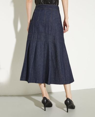  MAX&Co. - Chân váy denim midi xếp li Mcoprimo 
