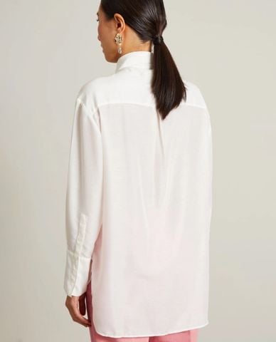  MAX&Co. - Áo sơ mi nữ cổ bẻ tay dài thêu họa tiết Ottawa 