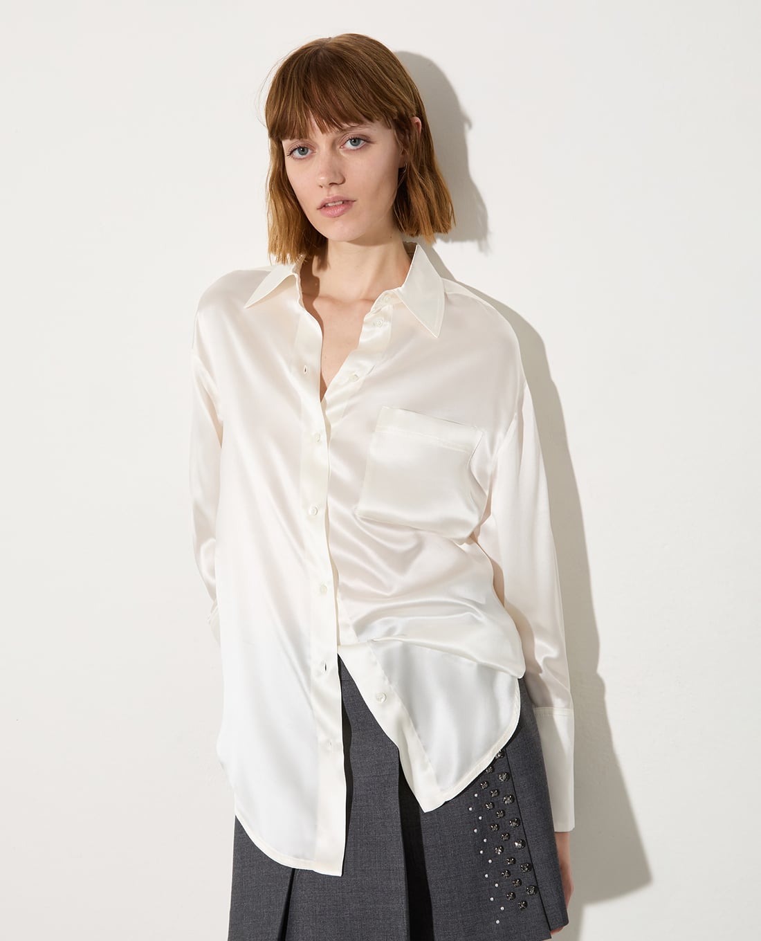 MAX&Co. - Áo sơ mi nữ cổ bẻ tay dài Mcoangri