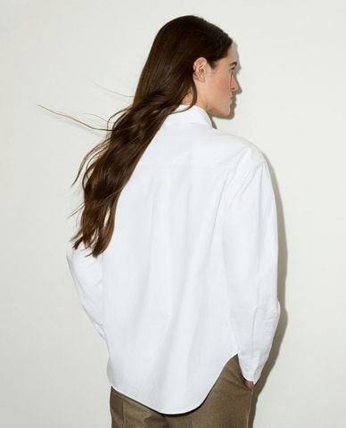  MAX&Co. - Áo sơ mi nữ cổ bẻ tay dài thêu patch Mcoruta 