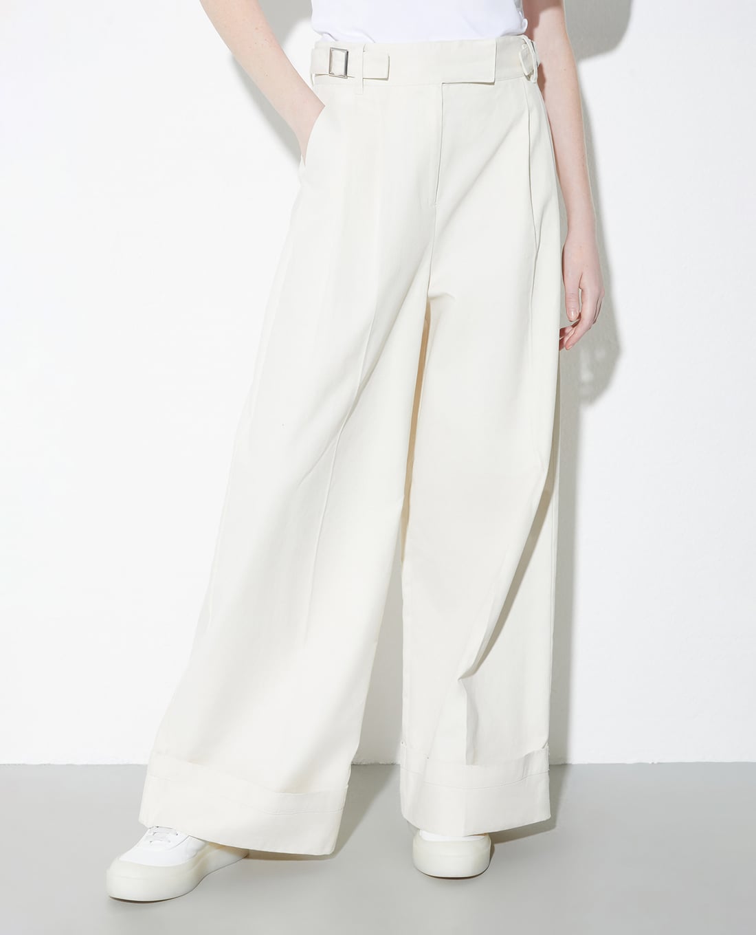 MAX&Co. - Quần nữ ống rộng phối thắt lưng Garonna