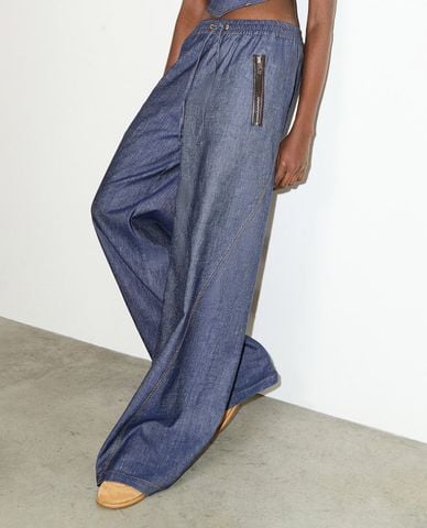  MAX&Co. - Quần jeans nữ ống rộng dây rút Mcoaggravi 