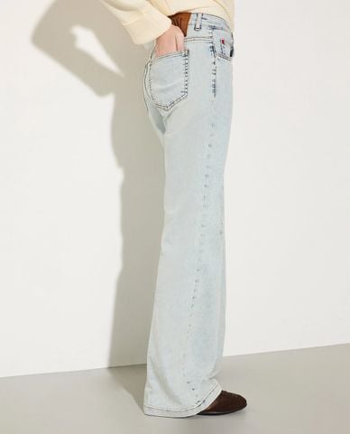  MAX&Co. - Quần jeans nữ ống loe cổ điển Mcopasta 