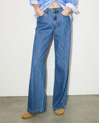 MAX&Co. - Quần jeans nữ ống rộng Mcoliriche 