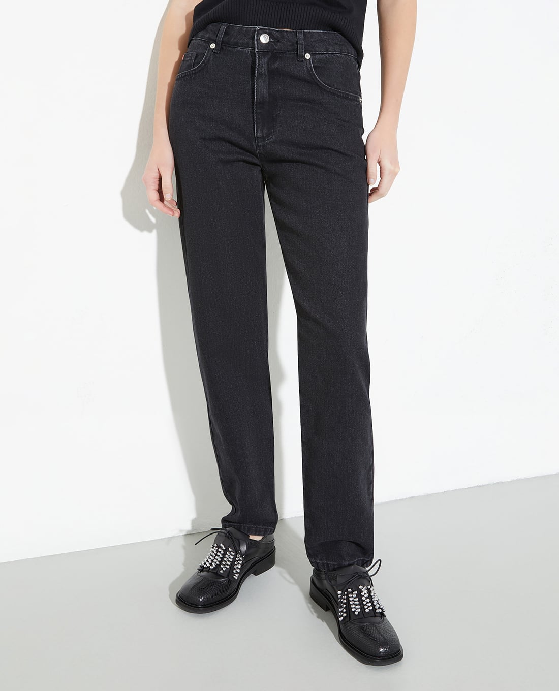 MAX&Co. - Quần jeans nữ ống đứng lưng cao Asmara